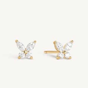 Butterfly stud earrings